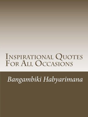 cover image of Inspirational Quotes For All Occasions